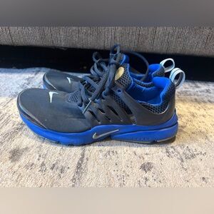 Nike Presto Kids Sneakers Black Blue Youth Size 5Y